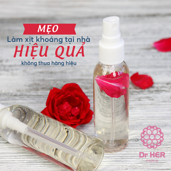 Mẹo làm xịt khoáng tại nhà hiệu quả không thua hàng hiệu