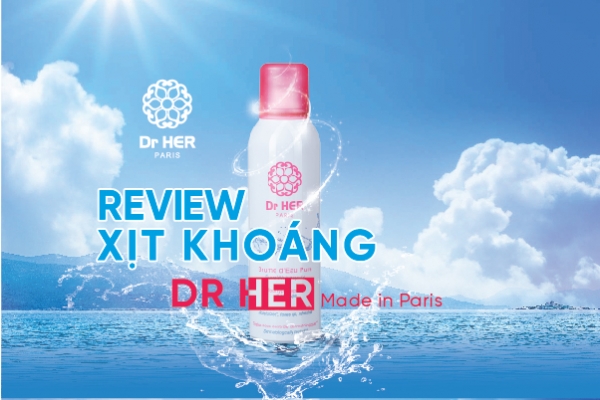 Review xịt khoáng Dr.Her