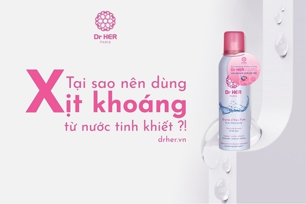 Tại sao nên dùng xịt khoáng nước tinh khiết?