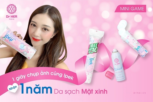 1 GIÂY CHỤP ẢNH CÙNG IPEK – NHẬN 1 NĂM DA SẠCH MẶT XINH