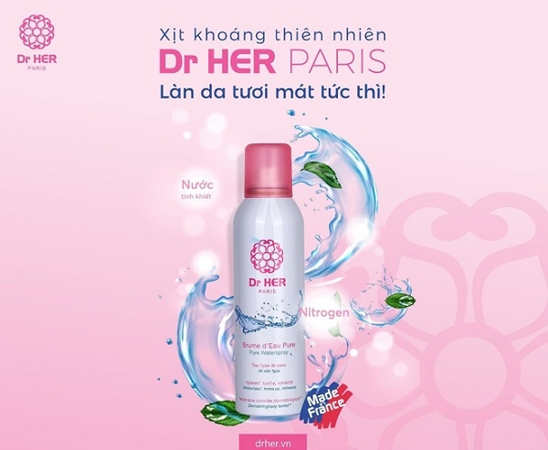 Có gì đặc biệt bên trong chai xịt khoáng Dr HER Paris???