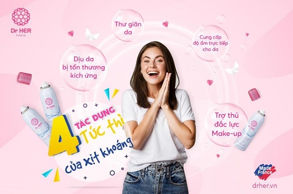 [GIADINH] Hè đã sang – Bạn đã có xịt khoáng Dr HER Paris cấp ẩm cho làn da chưa?