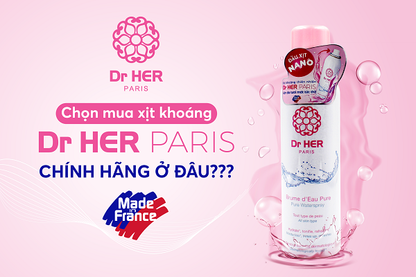 Chọn mua xịt khoáng Dr HER Paris chính hãng ở đâu???