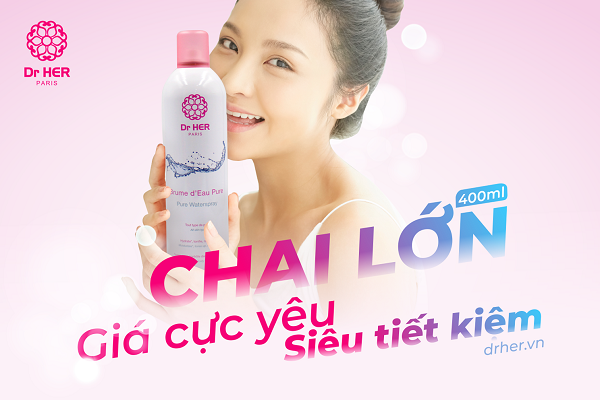 Top 6 lý do bạn dễ “phải lòng” xịt khoáng Dr HER Paris 400ML