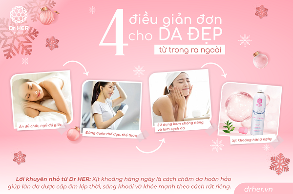 4 điều đơn giản cho làn da đẹp từ trong ra ngoài