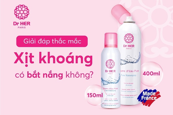 [Giải đáp thắc mắc] Xịt khoáng có bắt nắng không?
