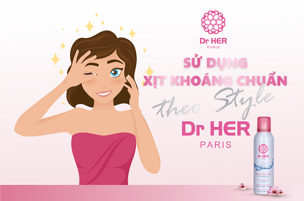Sử dụng xịt khoáng đúng cách như thế nào?