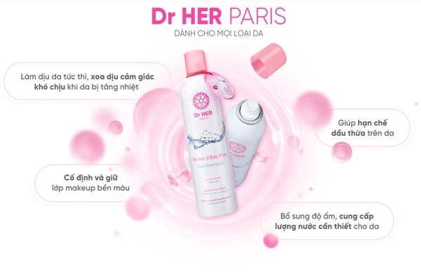 Dr HER - Xịt khoáng cấp ẩm dành cho mọi loại da