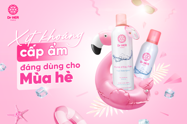 Xịt khoáng cấp ẩm đáng dùng cho mùa hè